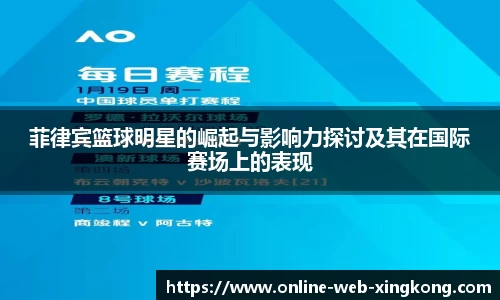 菲律宾篮球明星的崛起与影响力探讨及其在国际赛场上的表现